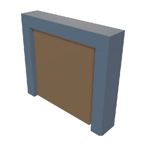 Render PNG transparente de Puerta Sellada